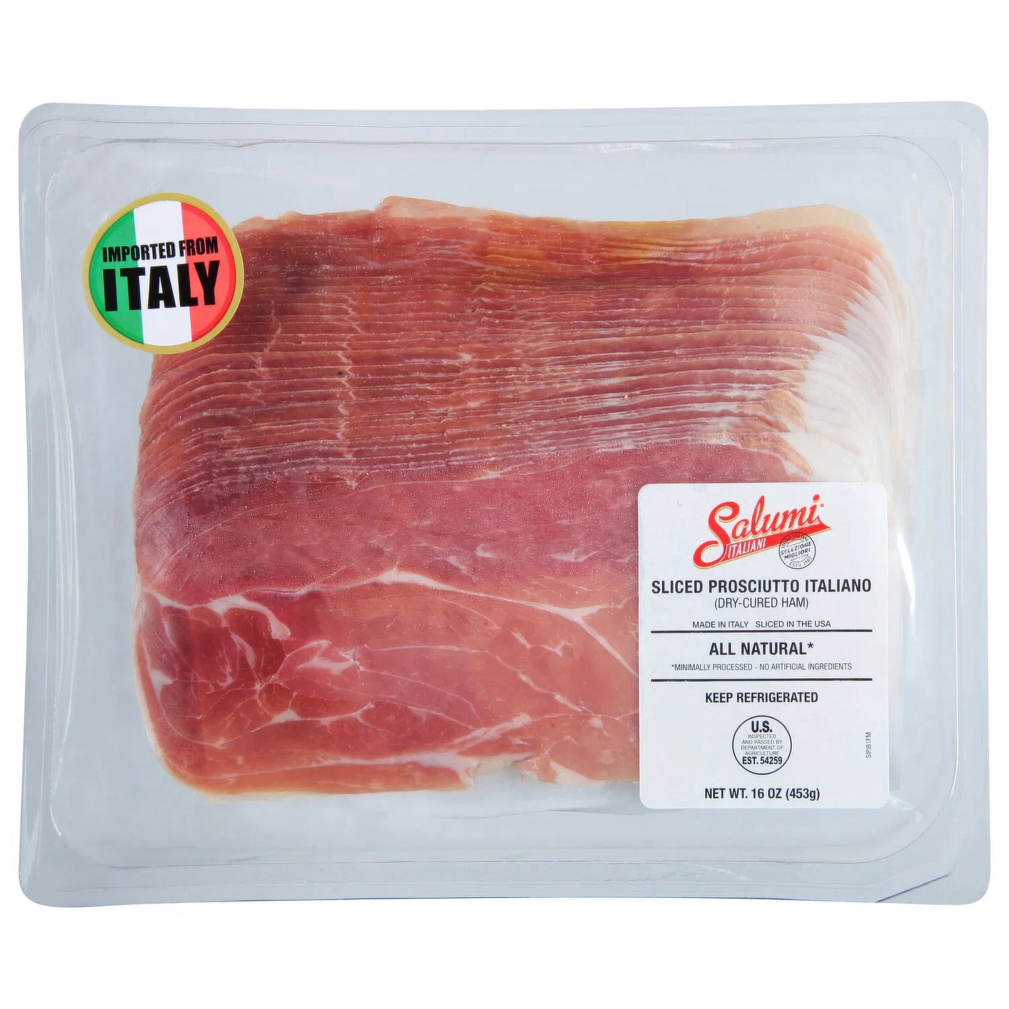 Salumi Sliced Prosciutto 16 oz