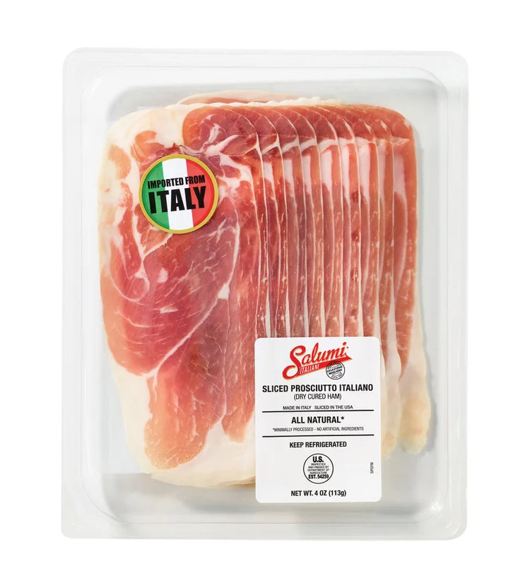 Sliced Prosciutto Italiano 4oz
